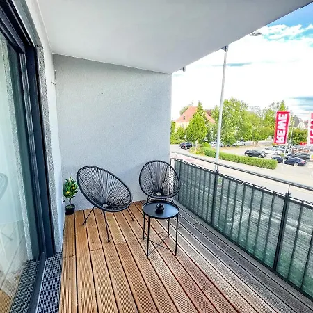 Lägenhet Sunset Club - Kueche - Balkon - Parken Memmingen